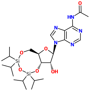 (image for) MC081109 N-Acetyl-3',5'-O-(1,1,3,3-tetraisopropyl-1,3-disiloxanediyl)adenosine